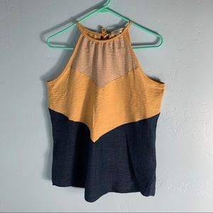 Hailey & Co. Women’s Chevron Sleeveless Blouse size Small